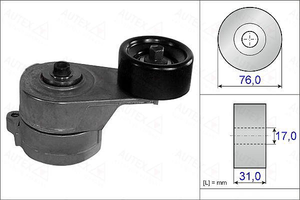 Autex 655003 - Ремъчен обтегач, пистов ремък vvparts.bg