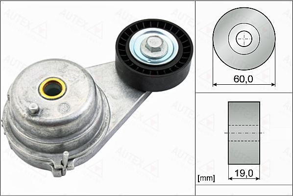 Autex 655082 - Ремъчен обтегач, пистов ремък vvparts.bg