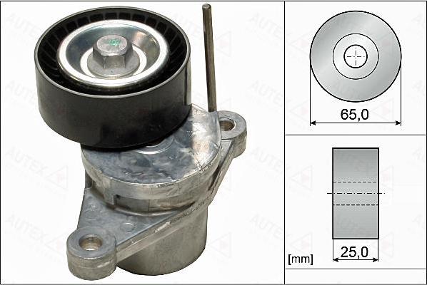 Autex 655075 - Ремъчен обтегач, пистов ремък vvparts.bg