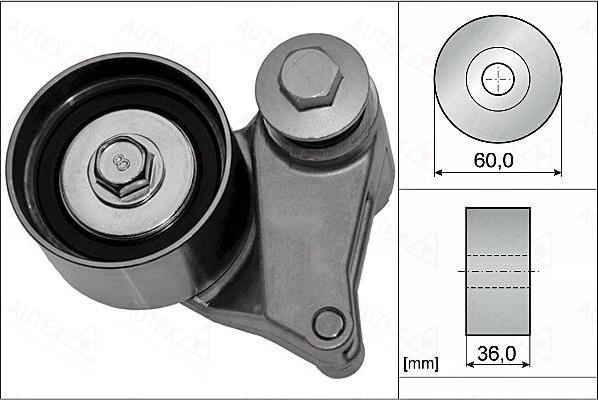 Autex 655078 - Обтяжна ролка, ангренаж vvparts.bg