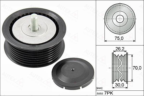 Autex 655144 - Паразитна / водеща ролка, пистов ремък vvparts.bg