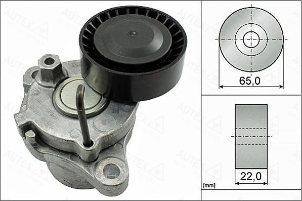 Autex 655147 - Ремъчен обтегач, пистов ремък vvparts.bg