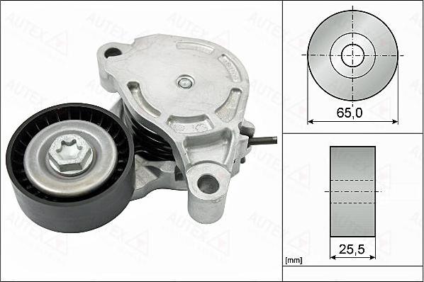 Autex 655159 - Ремъчен обтегач, пистов ремък vvparts.bg