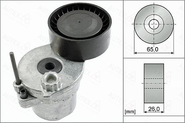 Autex 655158 - Ремъчен обтегач, пистов ремък vvparts.bg