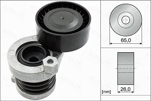 Autex 655100 - Ремъчен обтегач, пистов ремък vvparts.bg