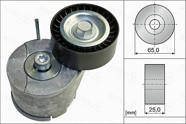 Autex 655124 - Ремъчен обтегач, пистов ремък vvparts.bg