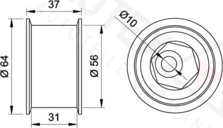 Autex 651440 - Паразитна / водеща ролка, зъбен ремък vvparts.bg