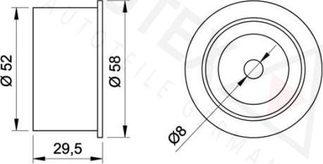 Autex 651451 - Паразитна / водеща ролка, зъбен ремък vvparts.bg