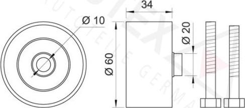 Autex 651422 - Паразитна / водеща ролка, зъбен ремък vvparts.bg