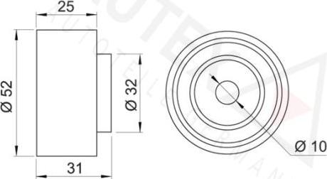 Autex 651556 - Паразитна / водеща ролка, зъбен ремък vvparts.bg