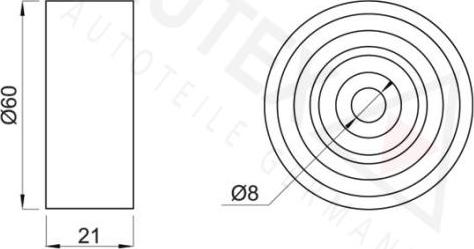 Autex 651501 - Паразитна / водеща ролка, зъбен ремък vvparts.bg