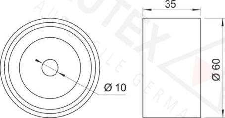 Autex 651638 - Паразитна / водеща ролка, зъбен ремък vvparts.bg