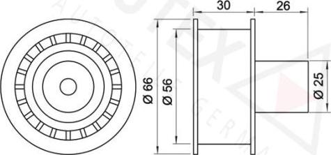 Autex 651096 - Паразитна / водеща ролка, зъбен ремък vvparts.bg