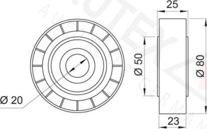 Autex 651151 - Паразитна / водеща ролка, пистов ремък vvparts.bg