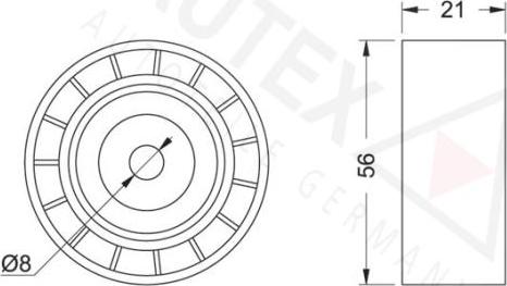 Autex 651242 - Паразитна / водеща ролка, пистов ремък vvparts.bg