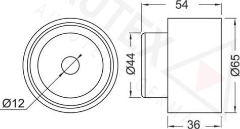 Autex 651253 - Паразитна / водеща ролка, зъбен ремък vvparts.bg