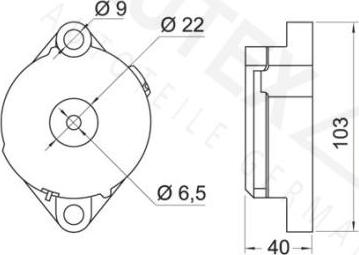 Autex 601026 - Ремъчен обтегач, пистов ремък vvparts.bg