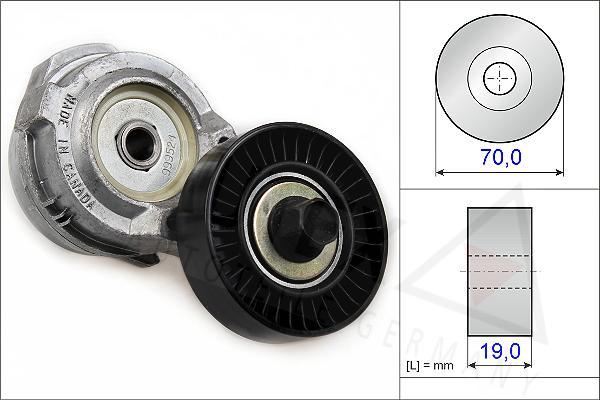 Autex 601832 - Ремъчен обтегач, пистов ремък vvparts.bg