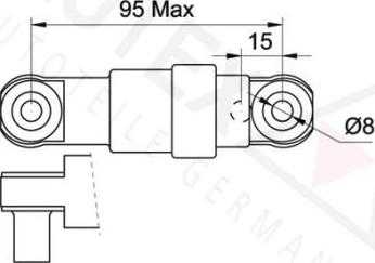 Autex 631486 - Демпер (успокоител-трепт.вибр.), пистов ремък vvparts.bg