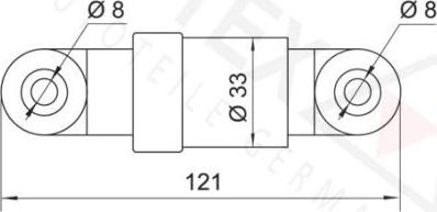 Autex 631028 - Демпер (успокоител-трепт.вибр.), пистов ремък vvparts.bg