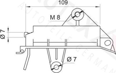 Autex 631270 - Демпер (успокоител-ртепт.вибр.), зъбен ремък vvparts.bg