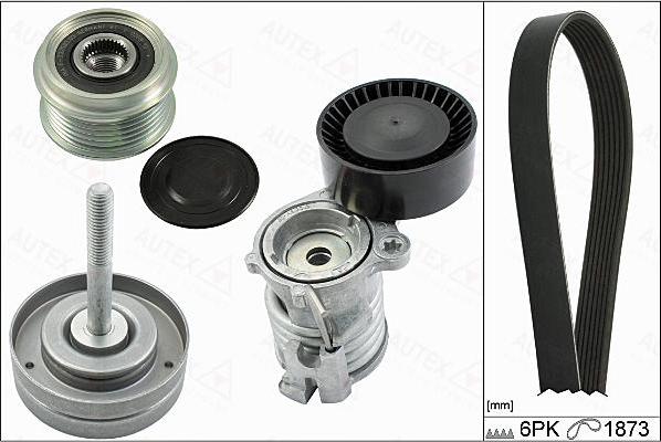 Autex 702905 - Комплект пистов ремък vvparts.bg