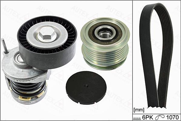 Autex 702902 - Комплект пистов ремък vvparts.bg