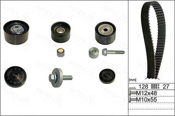 Autex 702919 - Комплект ангренажен ремък vvparts.bg