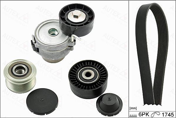 Autex 702913 - Комплект пистов ремък vvparts.bg