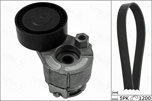 Autex 702851 - Комплект пистов ремък vvparts.bg