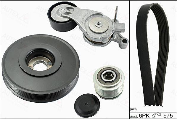 Autex 702858 - Комплект пистов ремък vvparts.bg