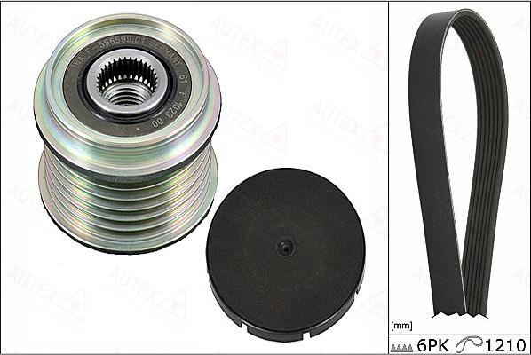 Autex 702853 - Комплект пистов ремък vvparts.bg