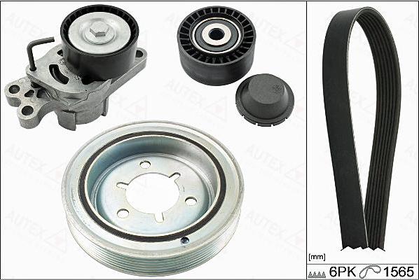 Autex 702864 - Комплект пистов ремък vvparts.bg