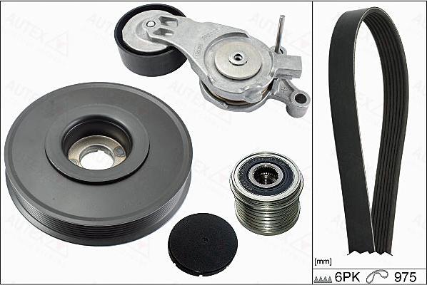 Autex 702866 - Комплект пистов ремък vvparts.bg