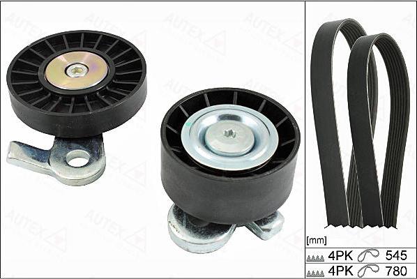 Autex 702868 - Комплект пистов ремък vvparts.bg