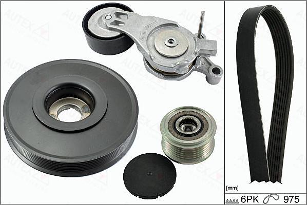 Autex 702867 - Комплект пистов ремък vvparts.bg