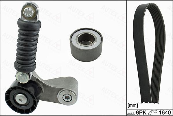 Autex 702801 - Комплект пистов ремък vvparts.bg