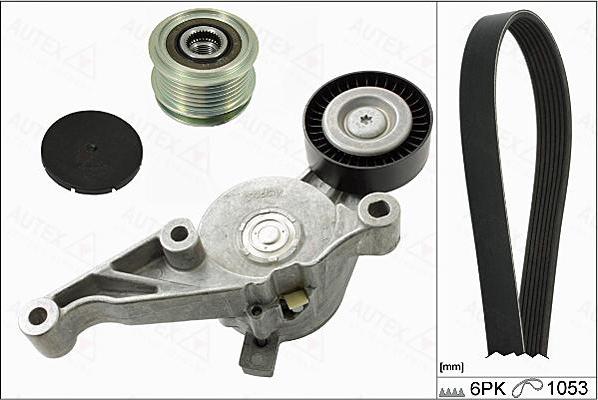 Autex 702808 - Комплект пистов ремък vvparts.bg