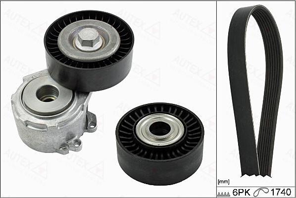 Autex 702815 - Комплект пистов ремък vvparts.bg