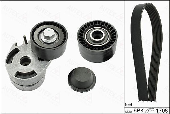 Autex 702812 - Комплект пистов ремък vvparts.bg