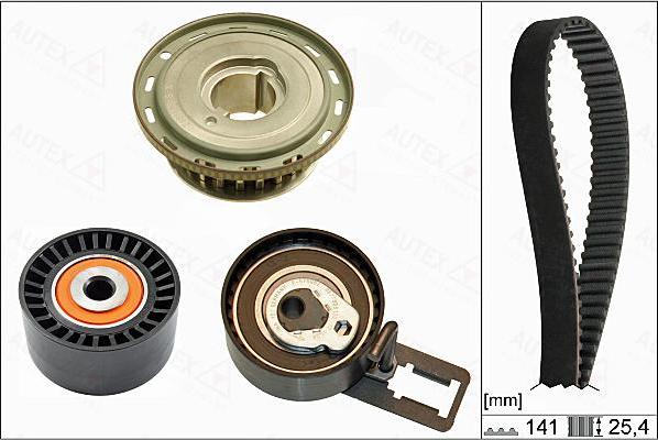 Autex 702888 - Комплект ангренажен ремък vvparts.bg