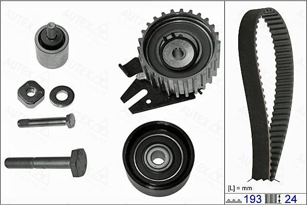 Autex 702825 - Комплект ангренажен ремък vvparts.bg