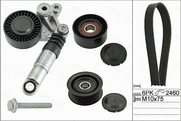 Autex 702879 - Комплект пистов ремък vvparts.bg