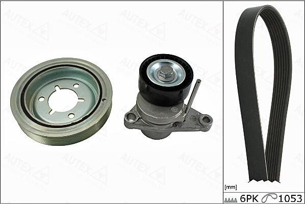 Autex 702874 - Комплект пистов ремък vvparts.bg