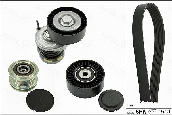 Autex 702798 - Комплект пистов ремък vvparts.bg