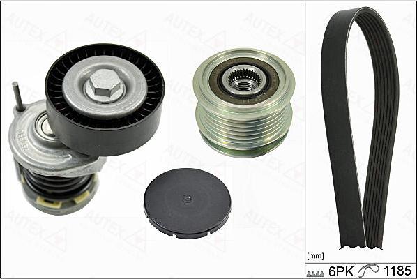 Autex 702793 - Комплект пистов ремък vvparts.bg