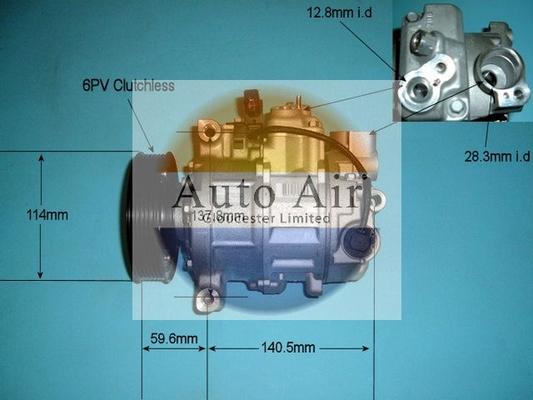 Auto Air Gloucester 14-9691 - Компресор, климатизация vvparts.bg