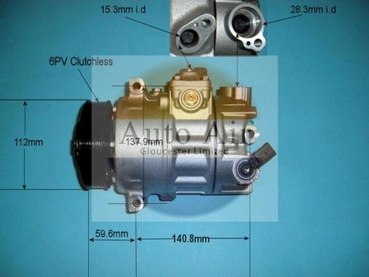 Auto Air Gloucester 14-9698P - Компресор, климатизация vvparts.bg