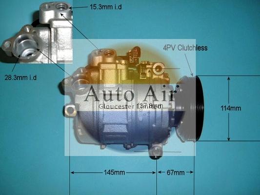 Auto Air Gloucester 14-9697P - Компресор, климатизация vvparts.bg