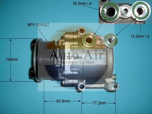 Auto Air Gloucester 14-9645 - Компресор, климатизация vvparts.bg